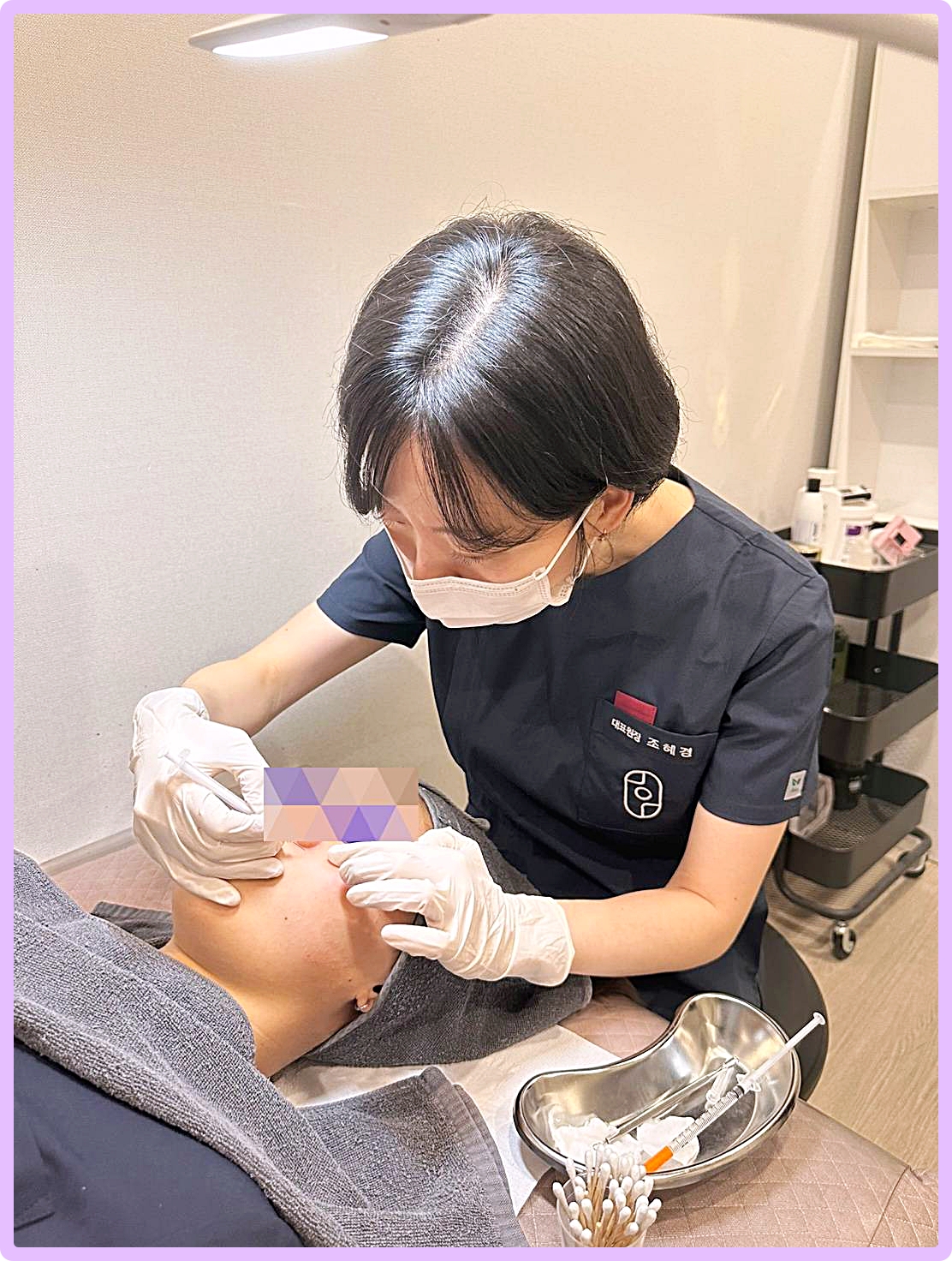 부천편평사마귀제거 후한의원 부천점 조혜경 원장 1인 치료실 편평사마귀 사율침 제거술 시술